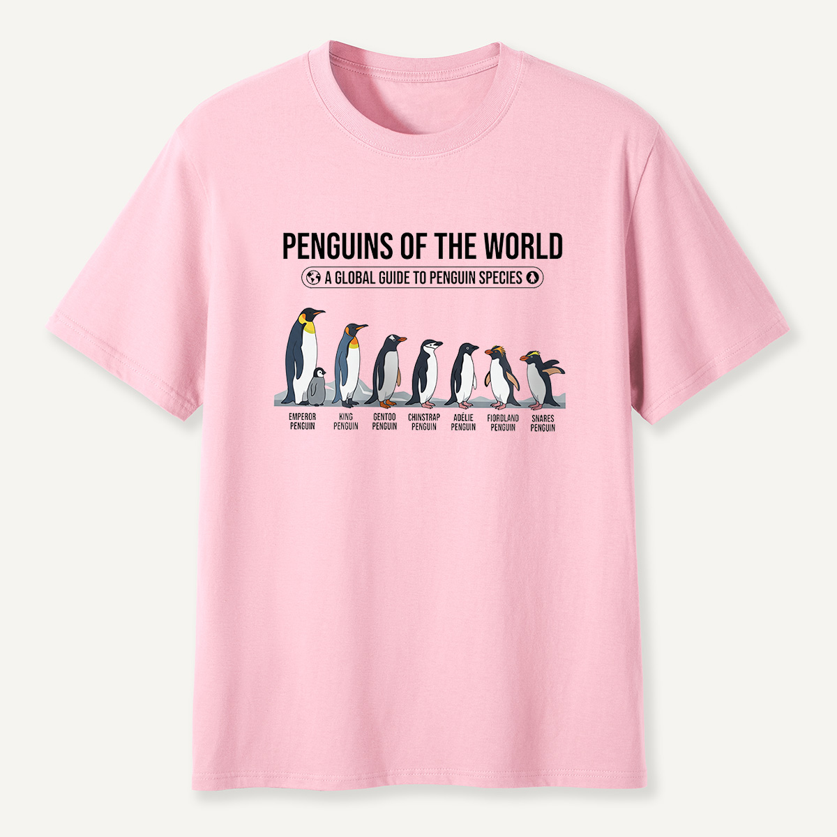 MDCTBYWY26072307 Penguins of the World T-Shirt