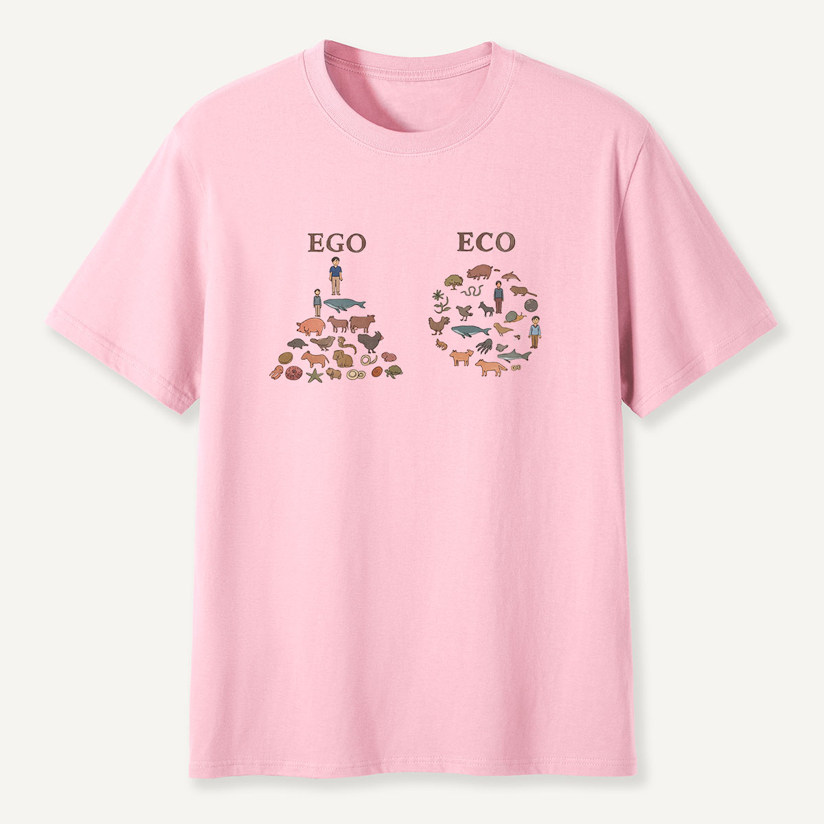 MDCTBYWY26072406 Ego vs Eco T-Shirt