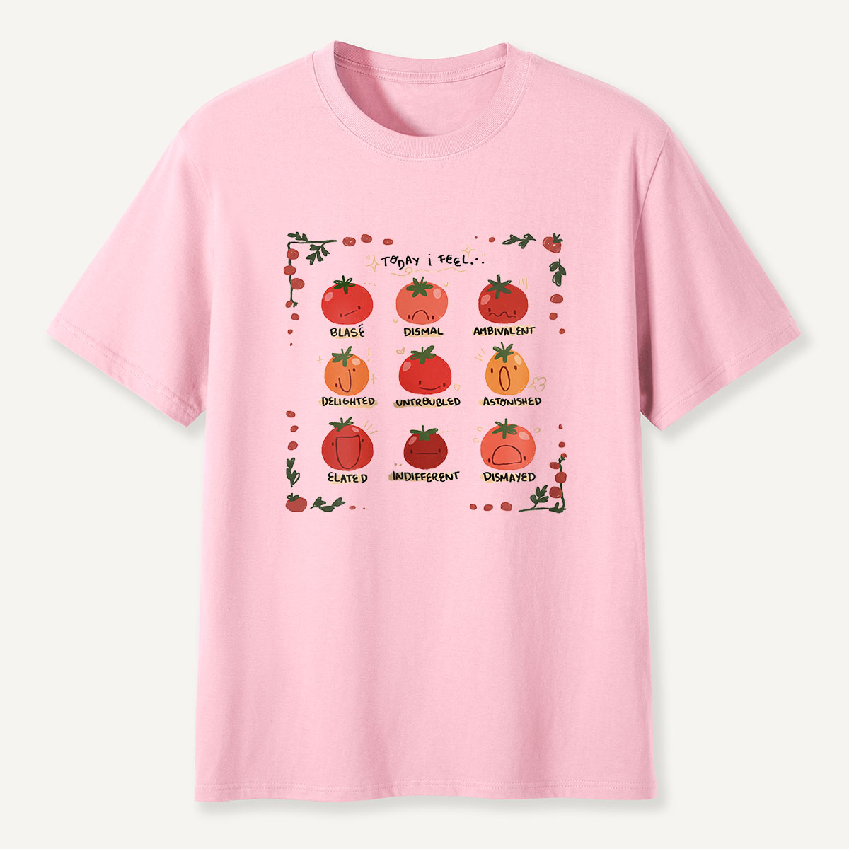 MDCTBYWY26072409 Today I Feel... A Tomato Mood Journal T-Shirt