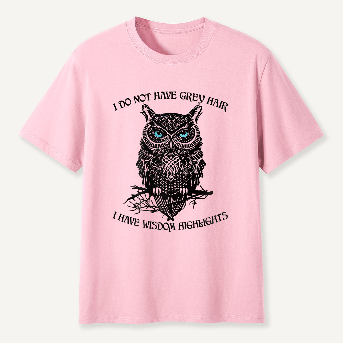 Tribal Blue-Eyed Owl T-Shirt