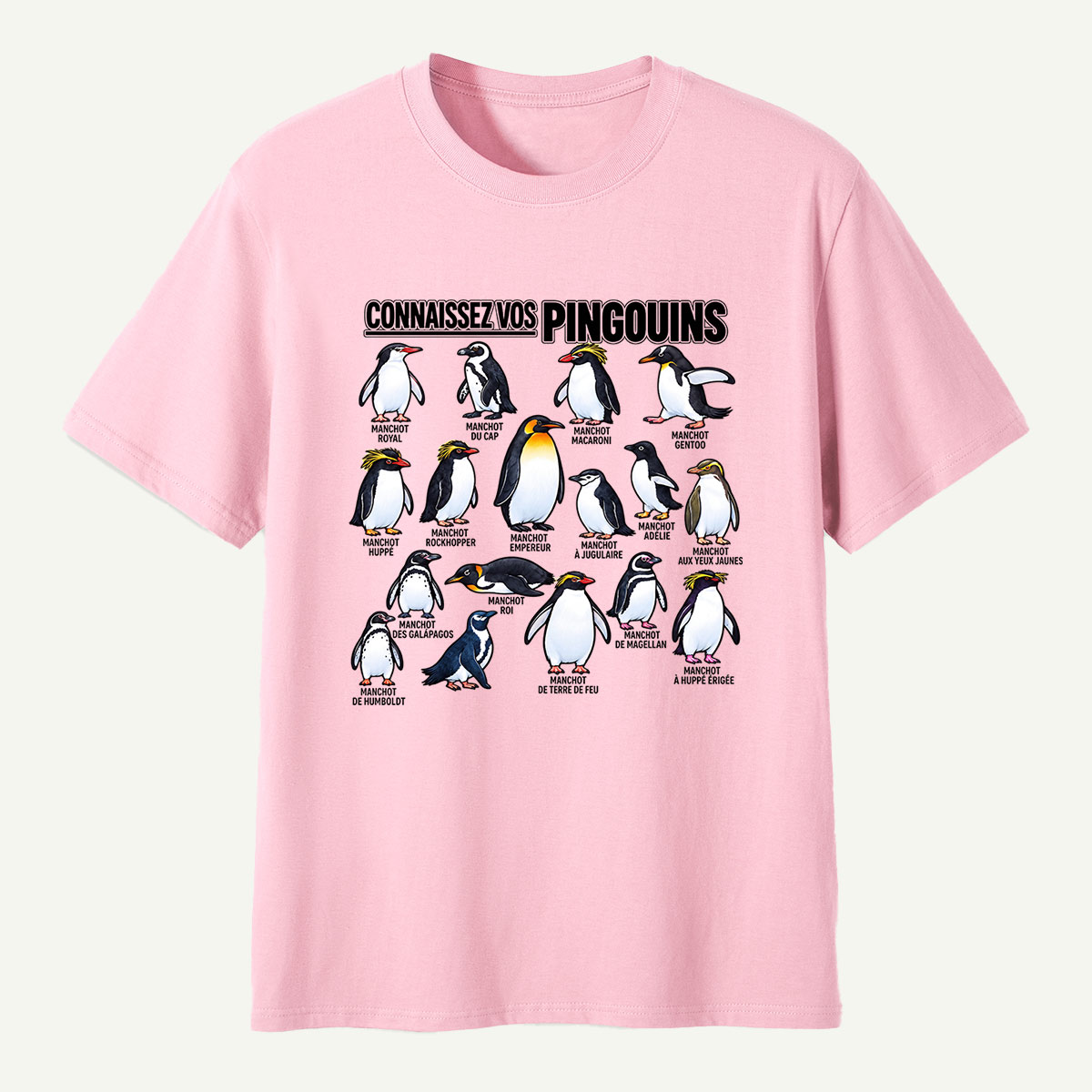 Connaissez Vos Pingouins Penguin Guide T-Shirt
