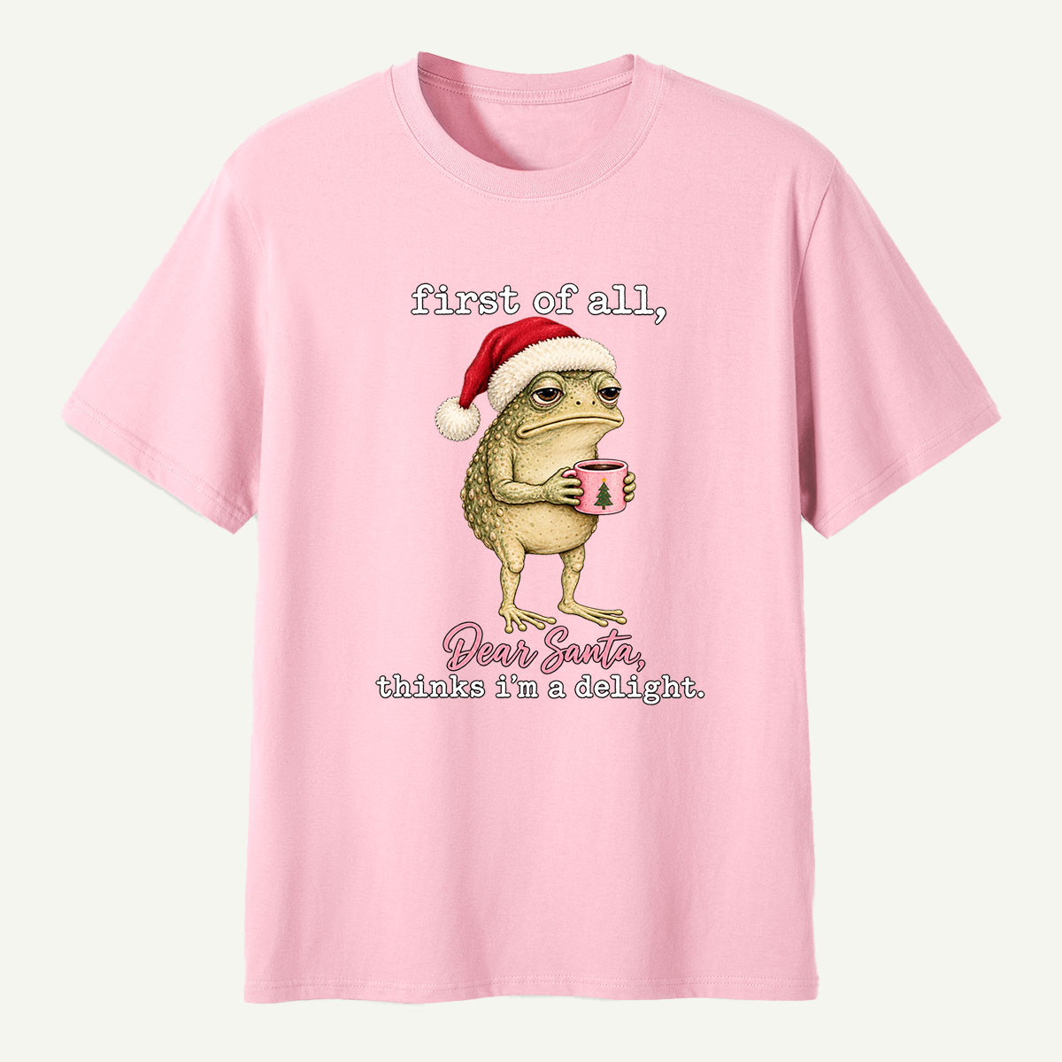 First Of All Dear Santa Thinks Im A Delight T-Shirt