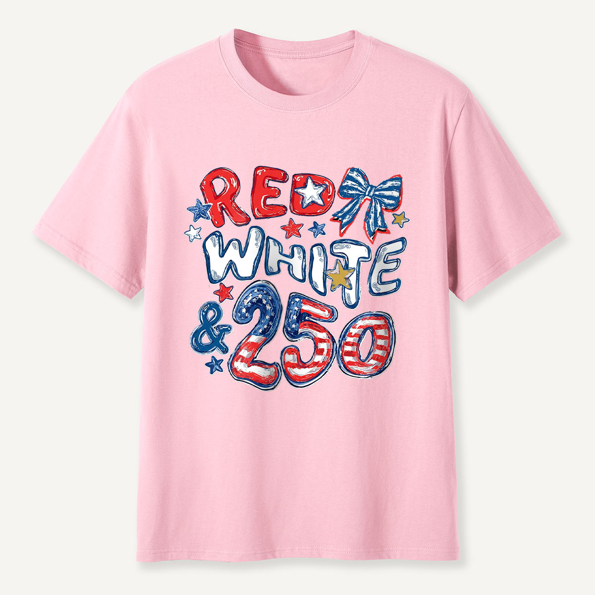 Red White and 250 Flag T-Shirt