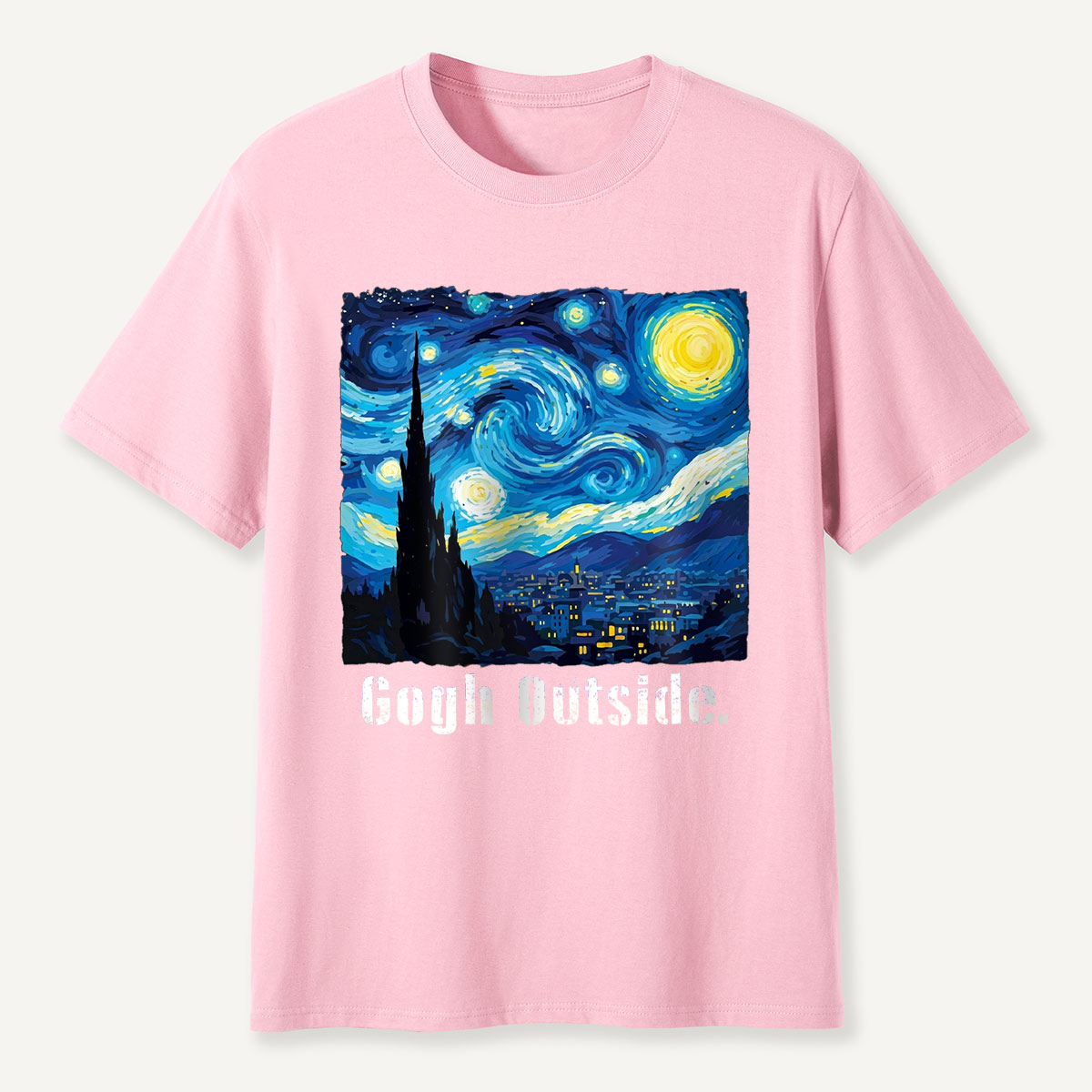 Swirl Night Sky Gogh Outside T-Shirt