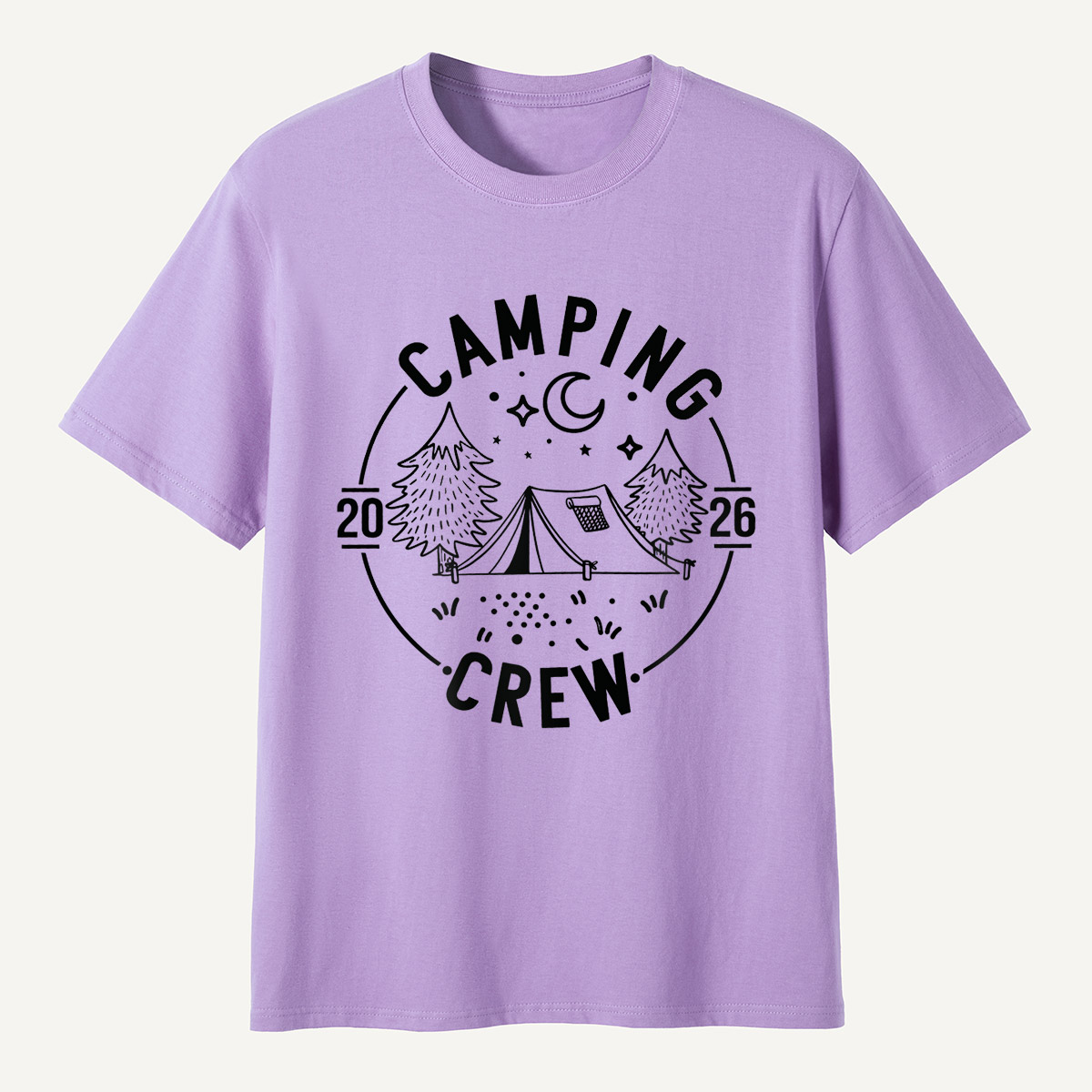 Minimalist Camping Crew Outdoor Adventure T-Shirt