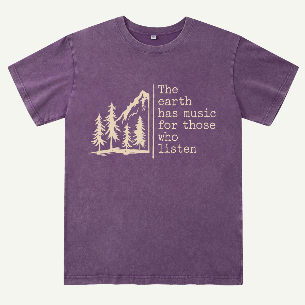 The Earth Has Music Raglan Washed T-Shirt