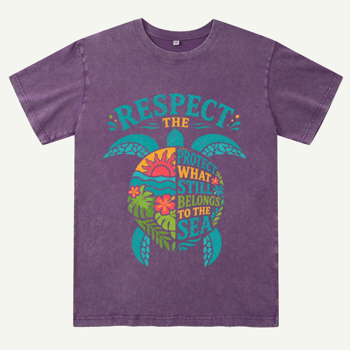 Ocean Conservation Sea Turtle Washed T-Shirt