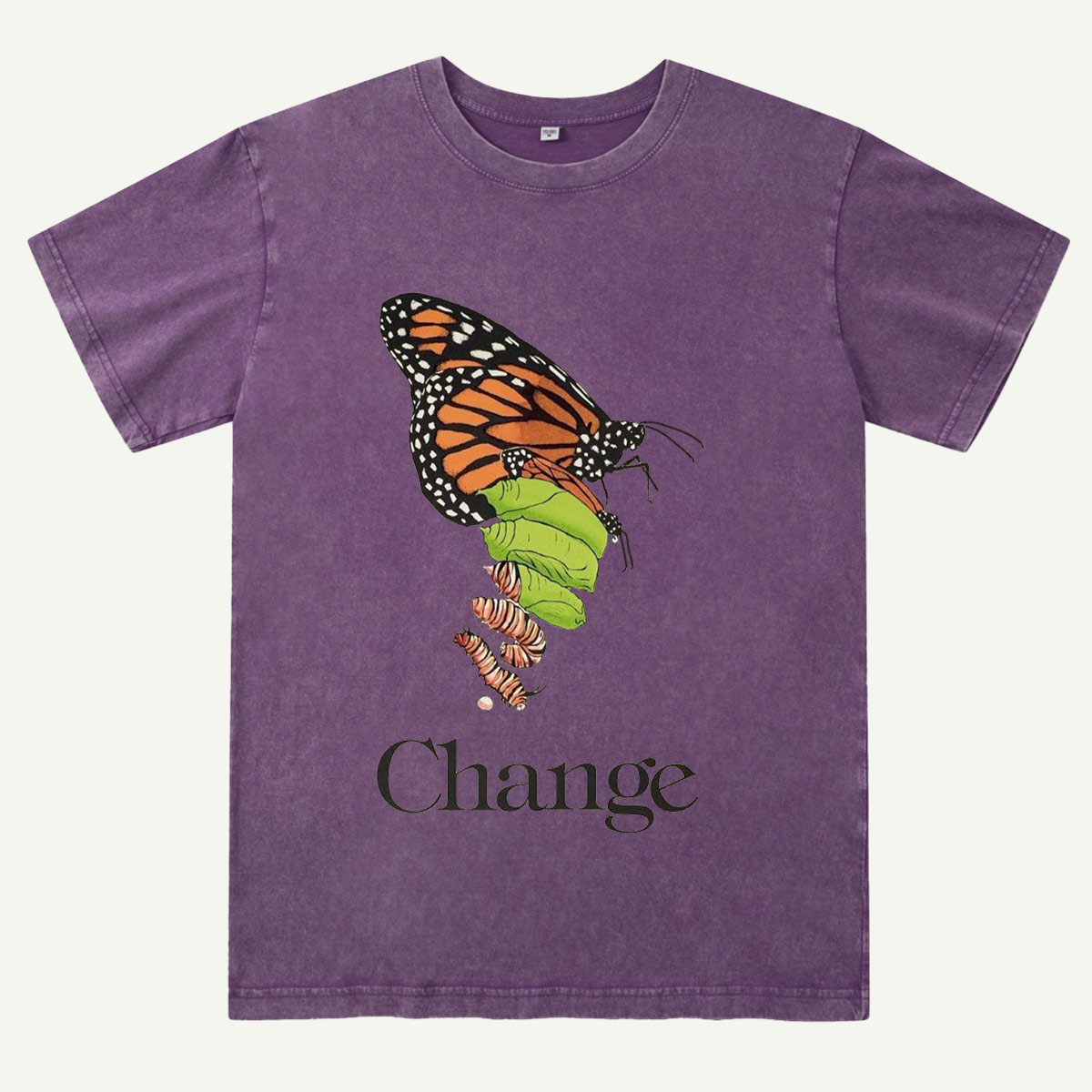 Butterfly Transformation Nature Washed T-Shirt