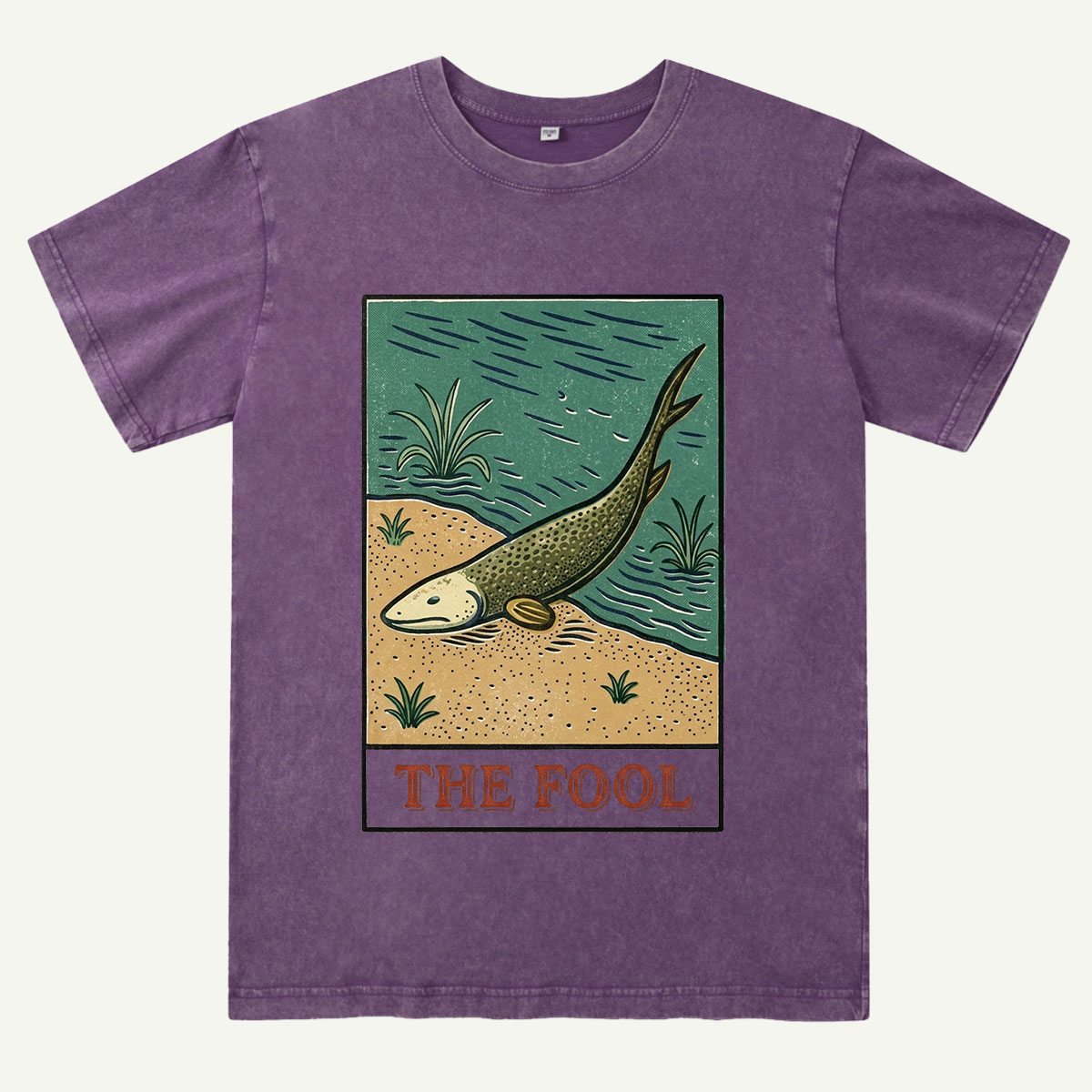 Vintage Lungfish Tarot The Fool Washed T-Shirt