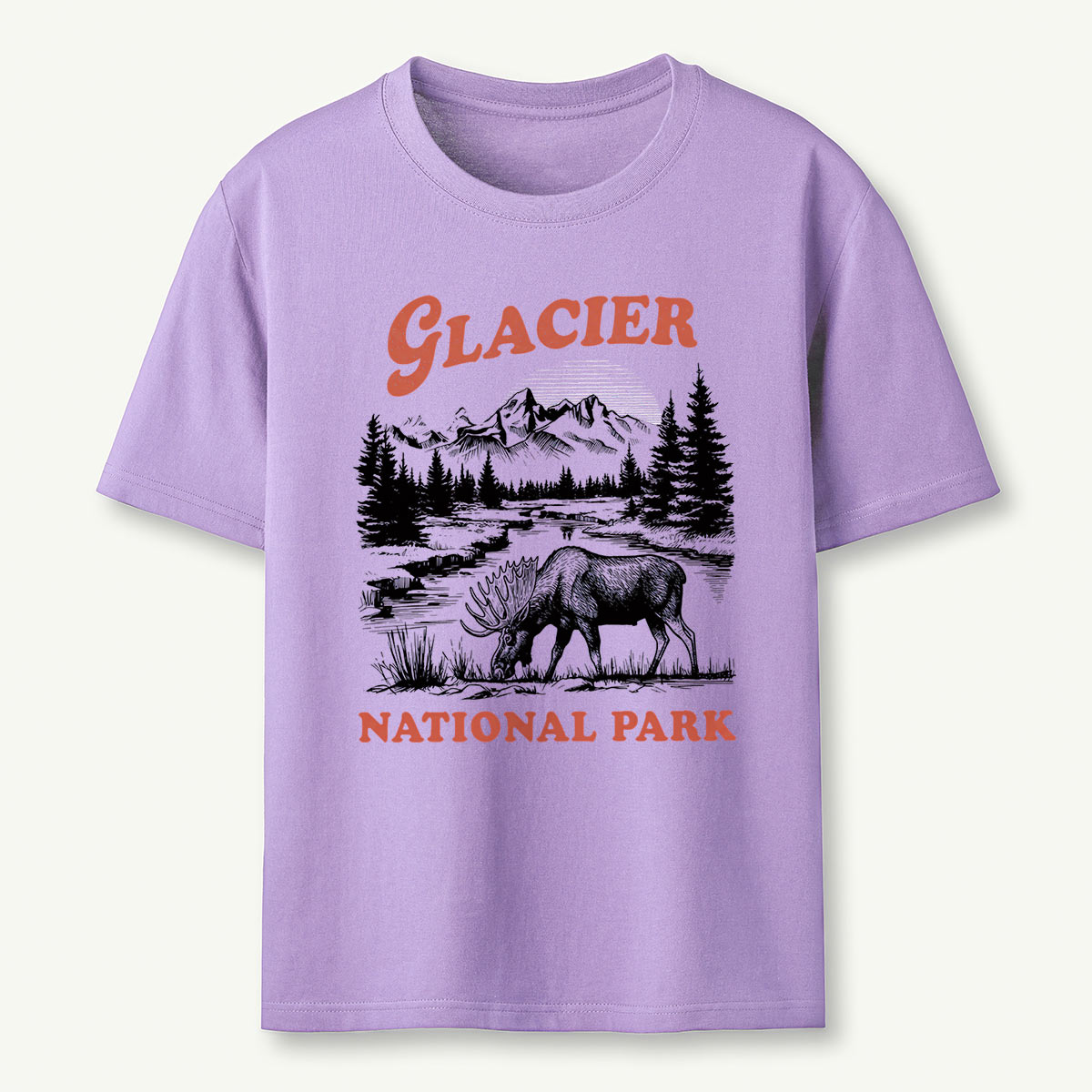 Moose Wilderness Glacier National Park T-Shirt