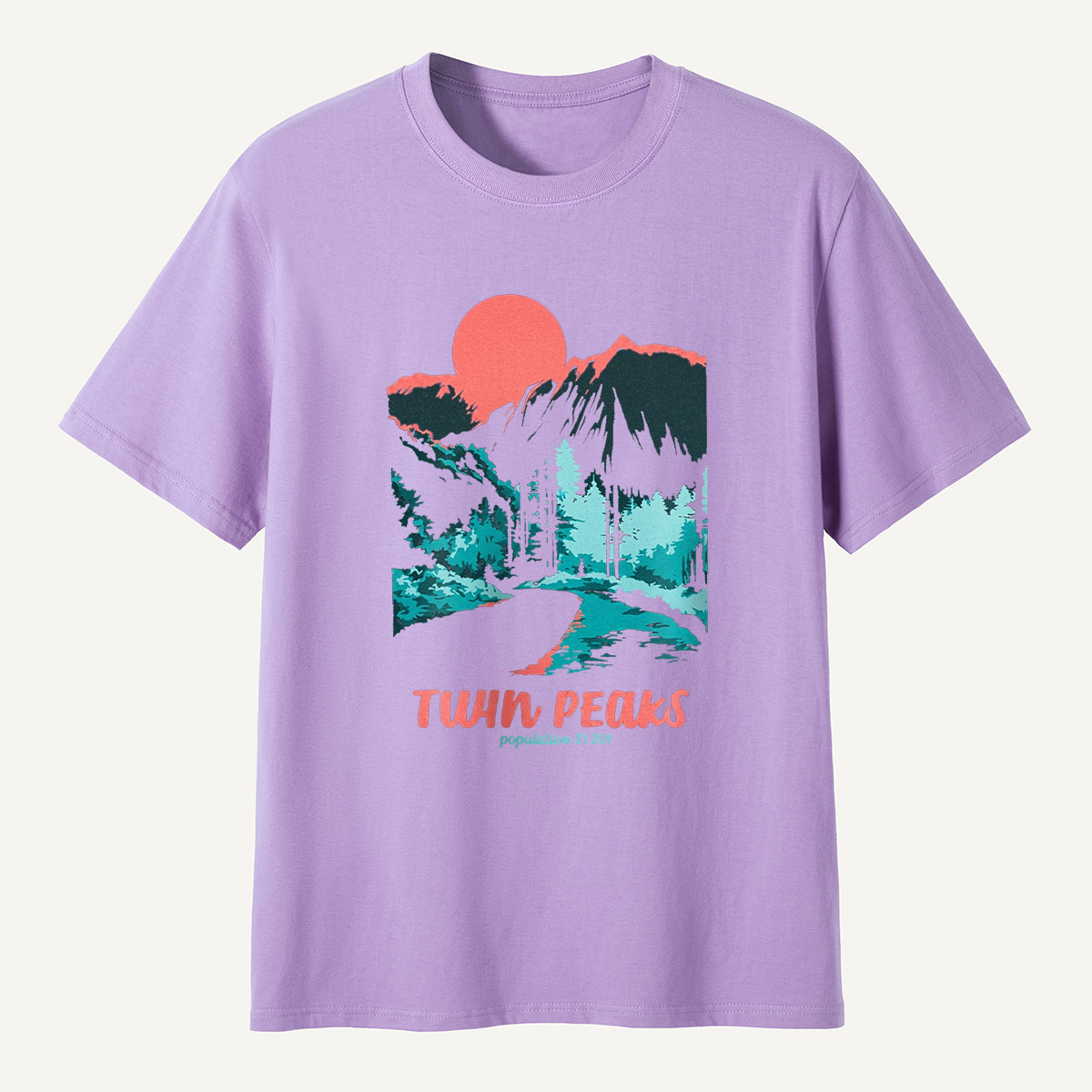Mountain Sunset Outdoor Forest T-Shirt