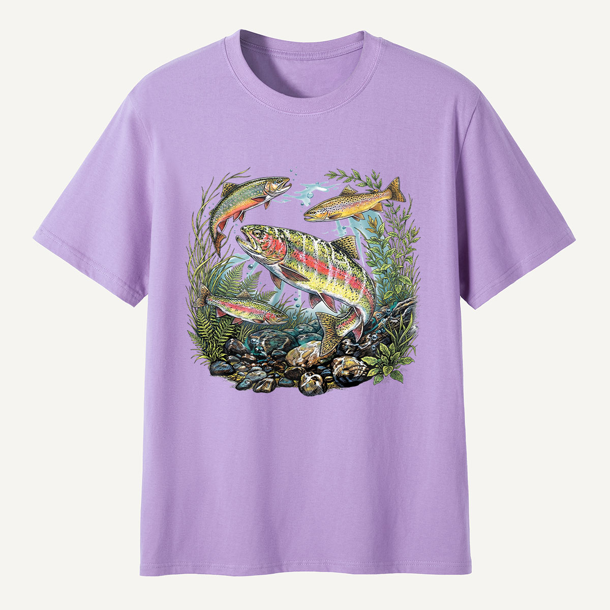 Trout Fishing Freshwater Fish Nature T-Shirt