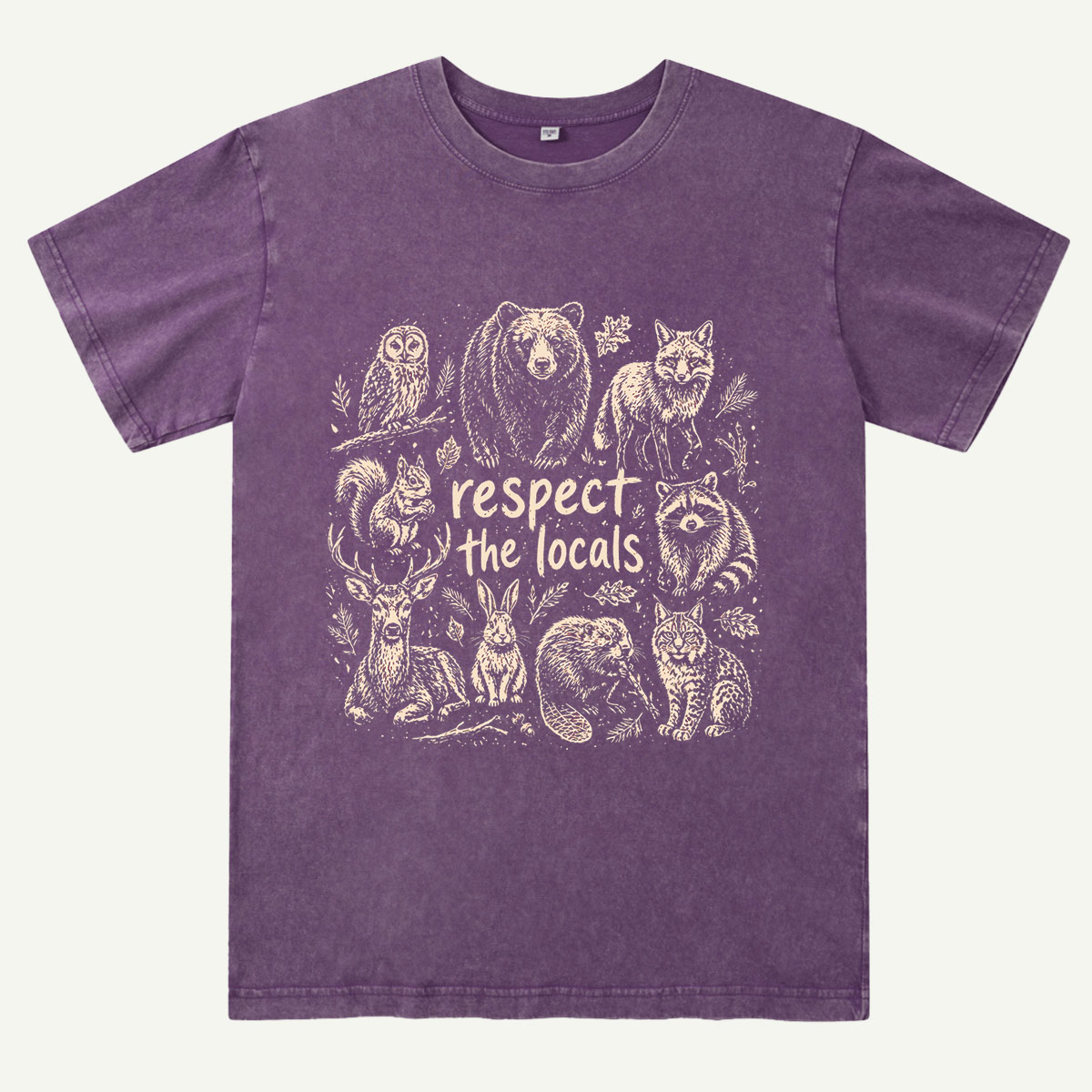 Woodland Wildlife Washed T-Shirt