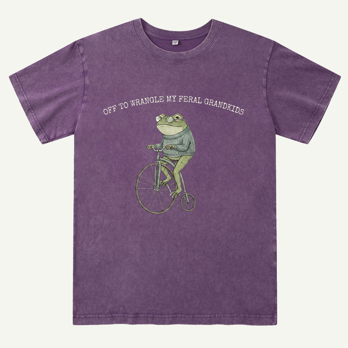 Off To Wrangle My Feral Grandkids Washed T-Shirt