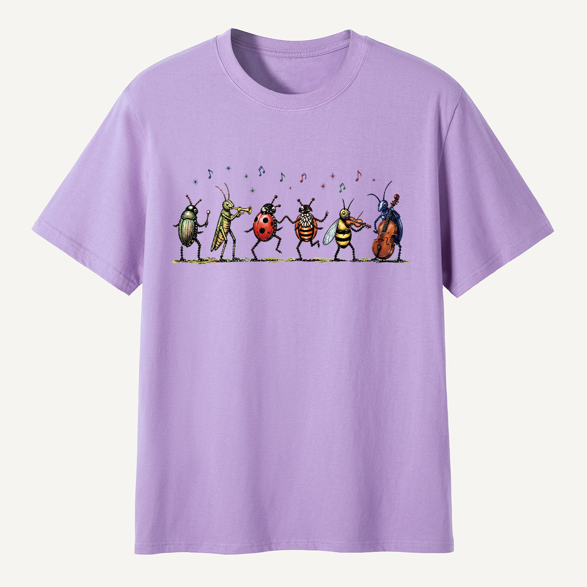 Vintage Insect Music Musical Bugs T-Shirt
