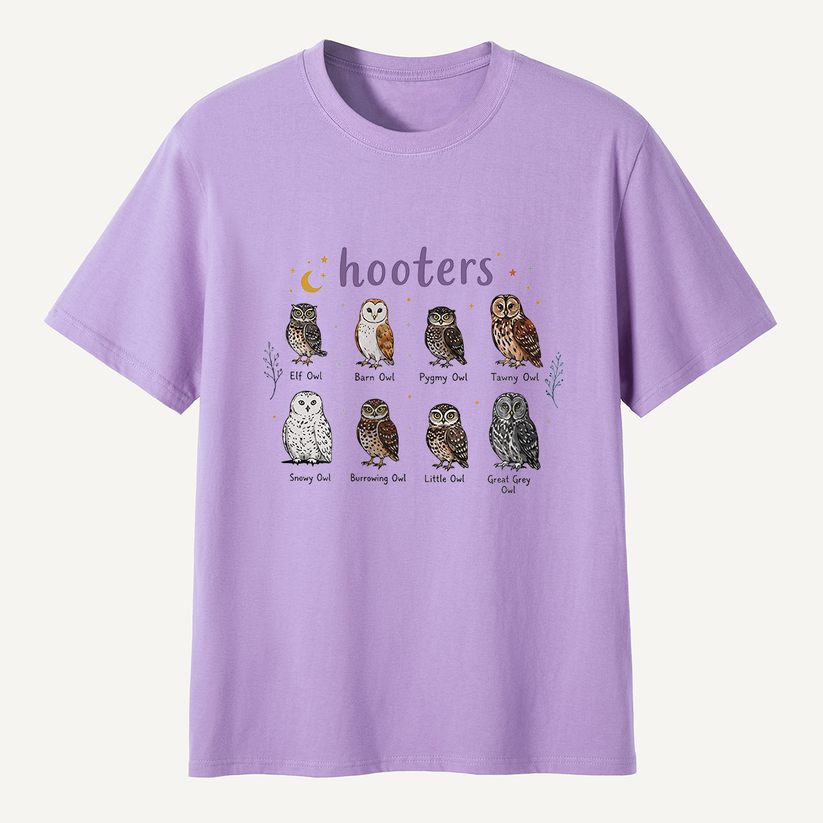 MDCTBYWY26072005 Hooters Owl Species Guide T-Shirt