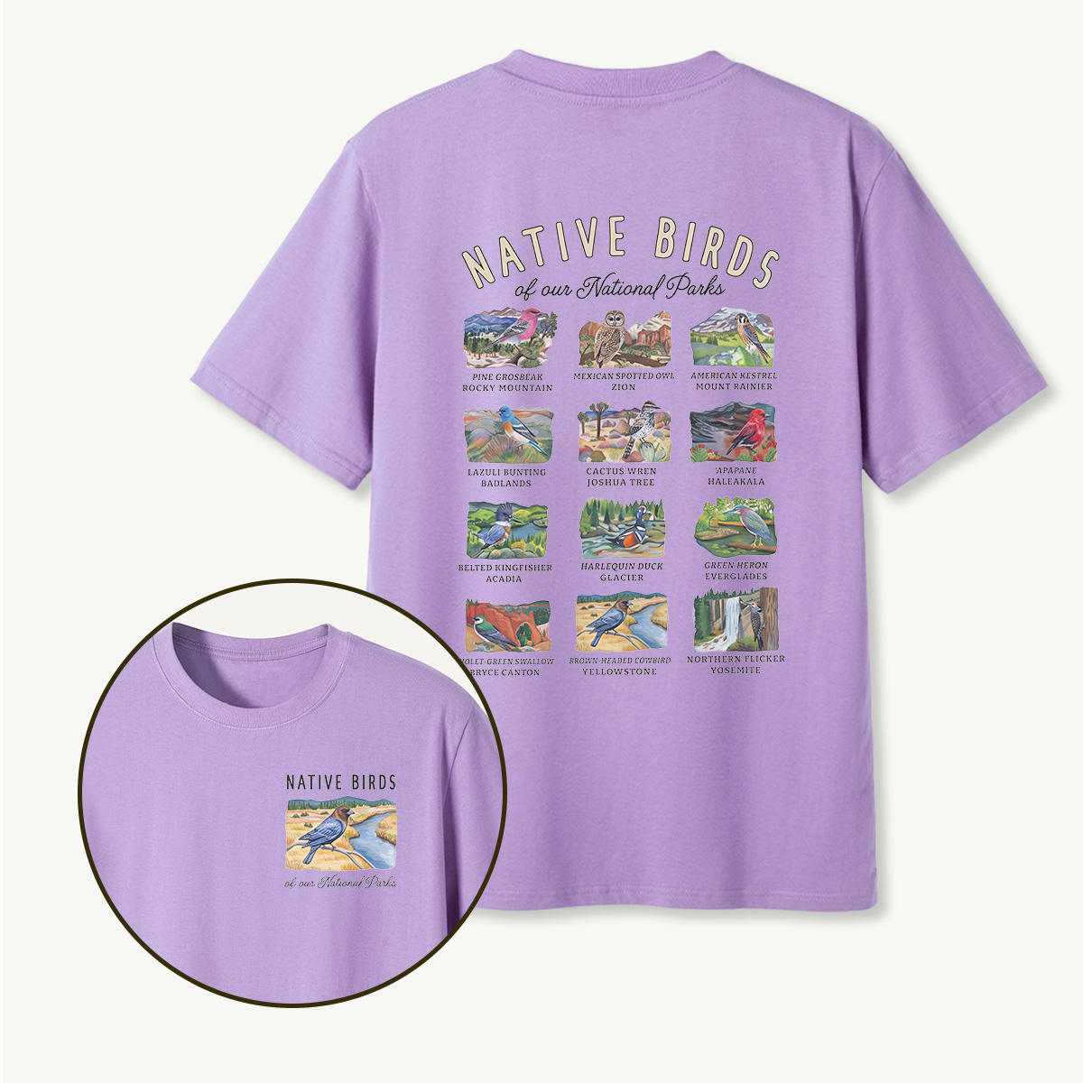 MDCTBYWY26072008 Native Birds of Our National Parks T-Shirt
