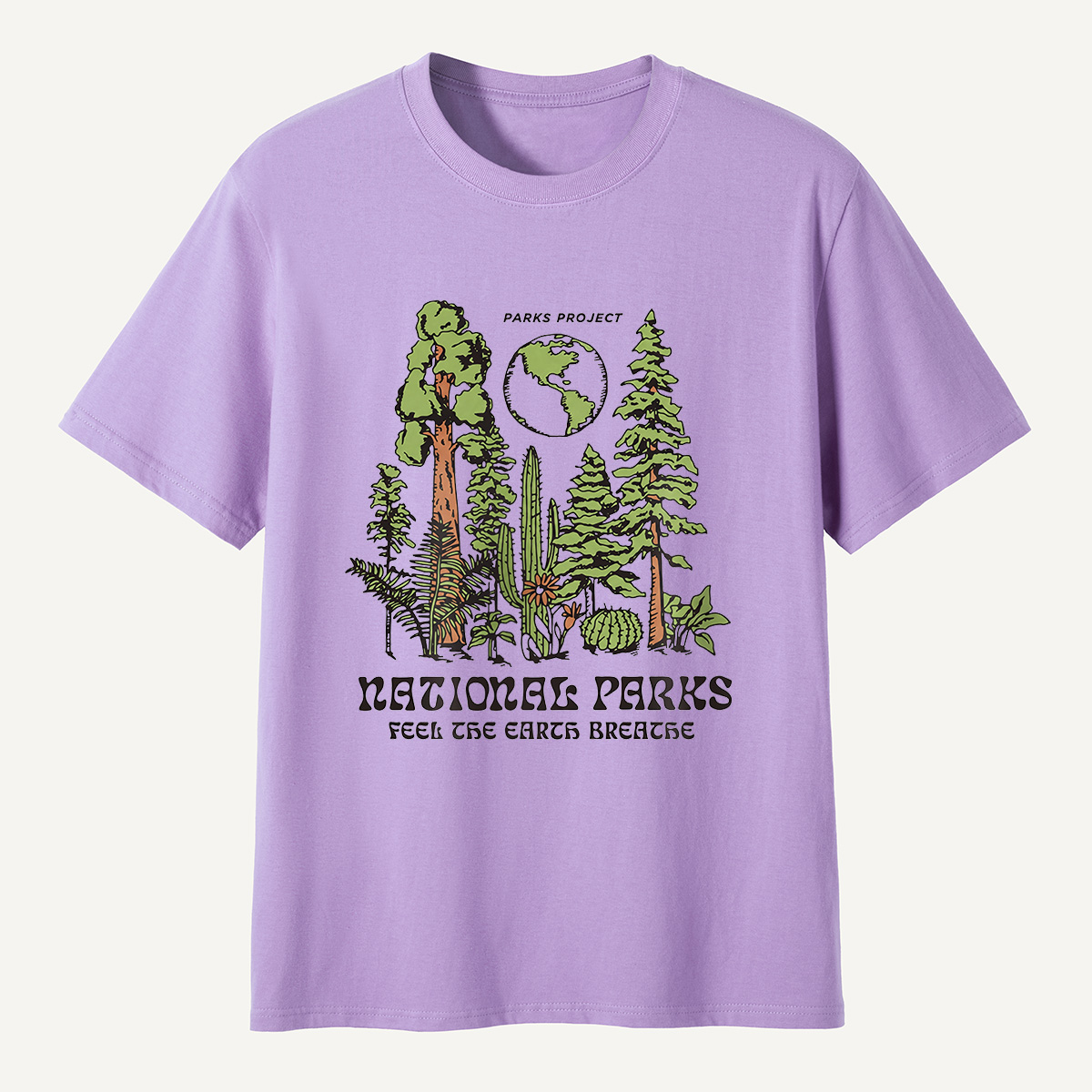 MDCTBYWY26072204 Parks Project Feel the Earth Breathe T-Shirt