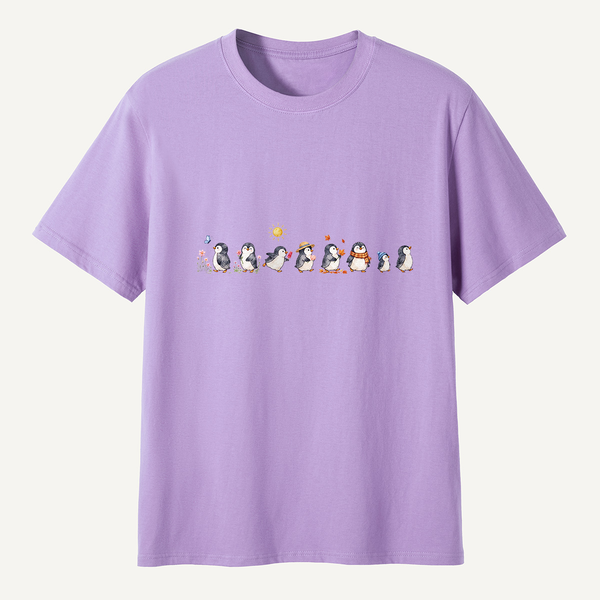 MDCTBYWY26072304 Seasonal Support Penguins T-Shirt