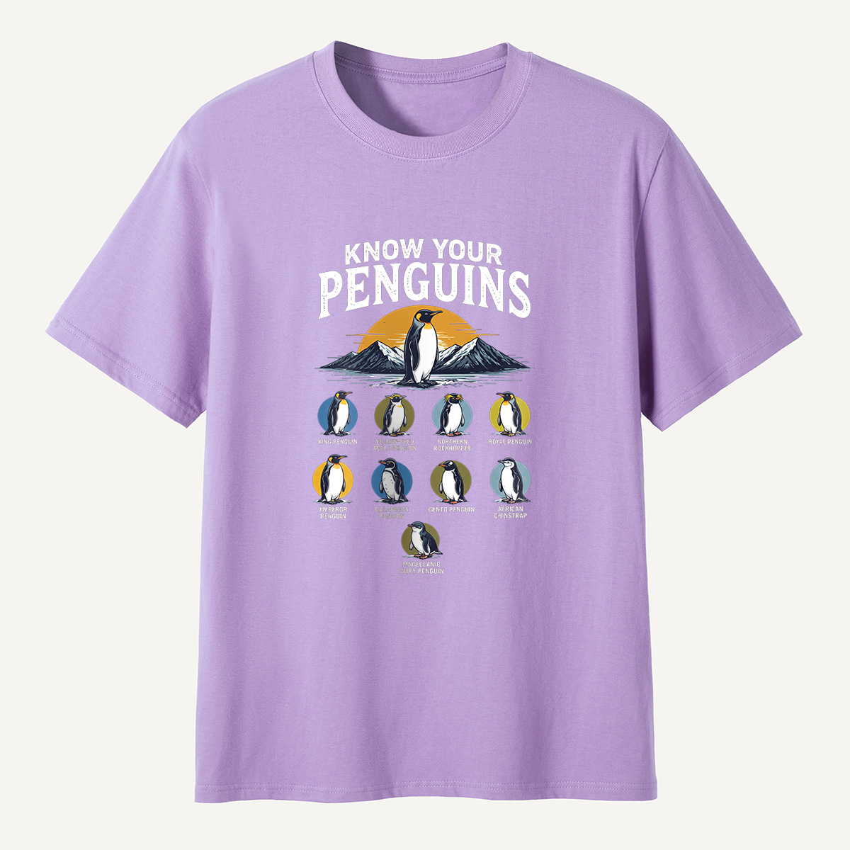 MDCTBYWY26072306 Know Your Penguins T-Shirt