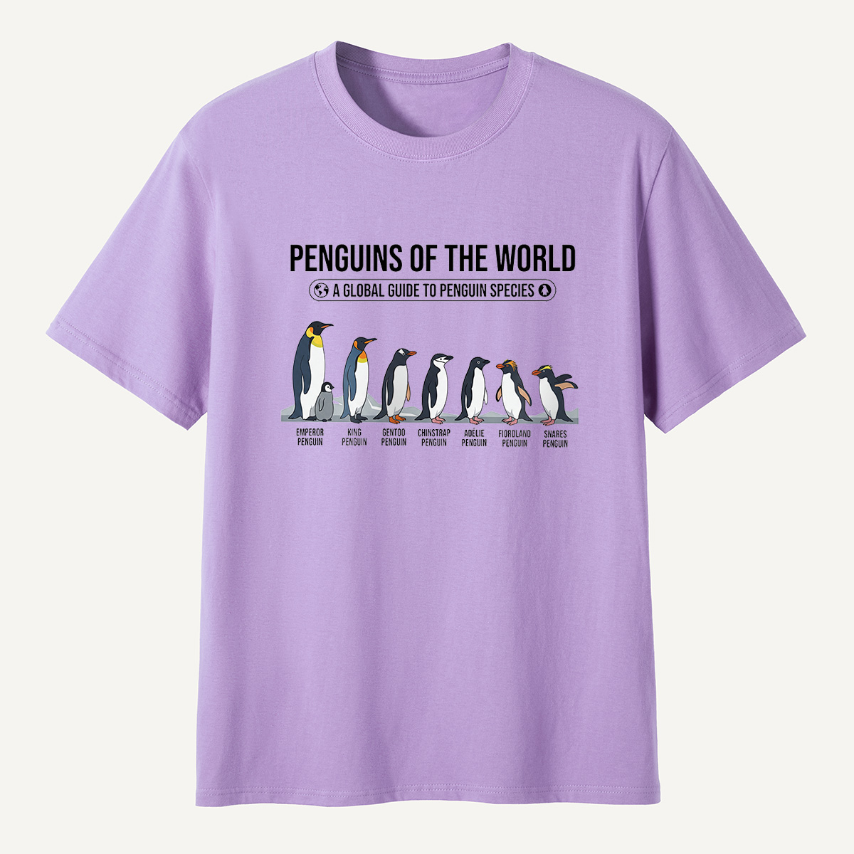 MDCTBYWY26072307 Penguins of the World T-Shirt