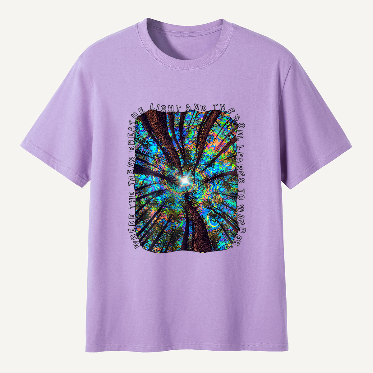 MDCTBYWY26072401 Where the Trees Breathe and the Soul Learns to Wander T-Shirt