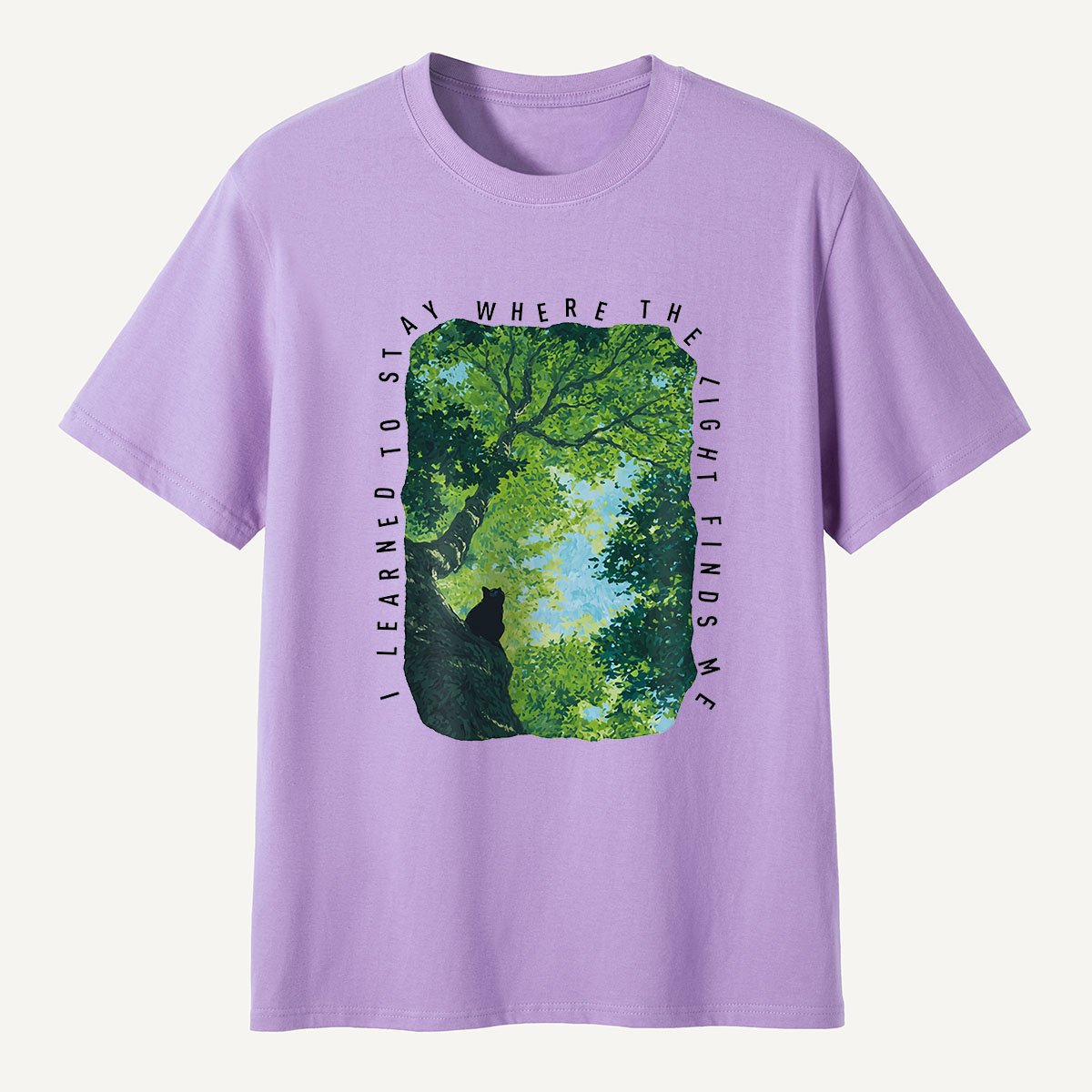 MDCTBYWY26072402 Where the Light Finds Me T-Shirt