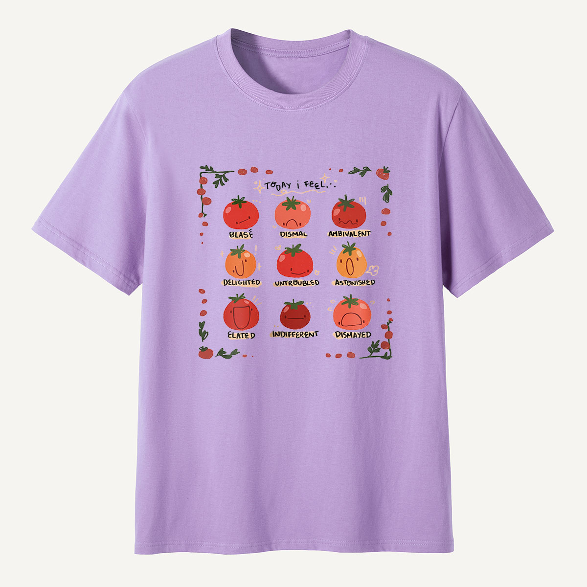 MDCTBYWY26072409 Today I Feel... A Tomato Mood Journal T-Shirt