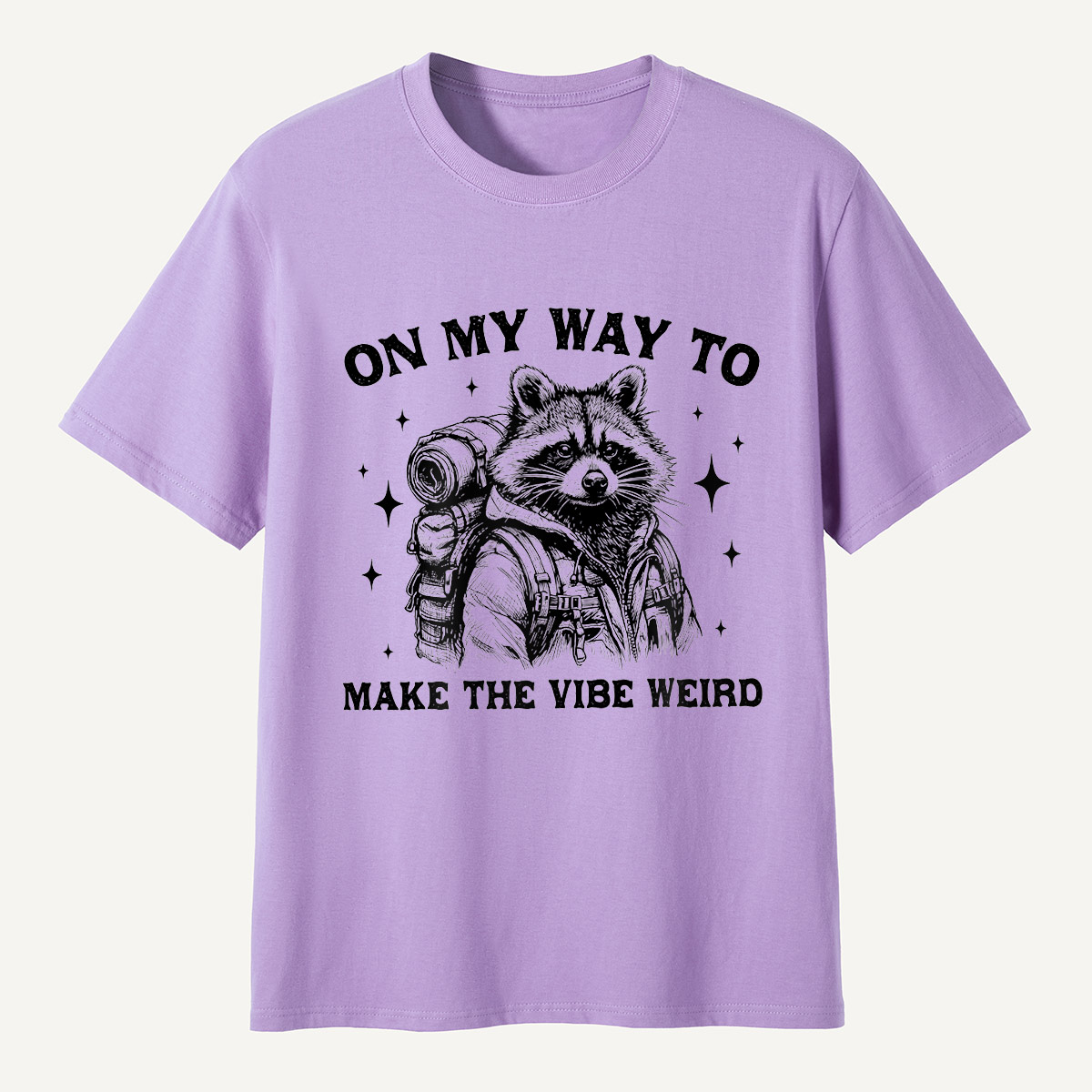On My Way to Make the Vibe Weird Raccoon T-Shirt