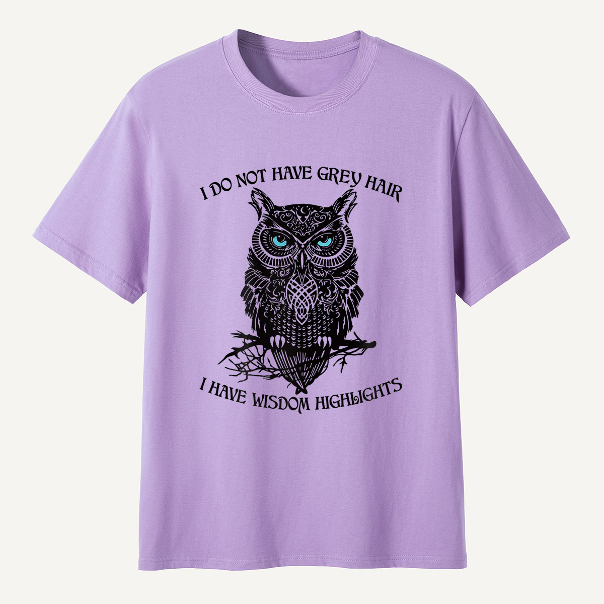 Tribal Blue-Eyed Owl T-Shirt