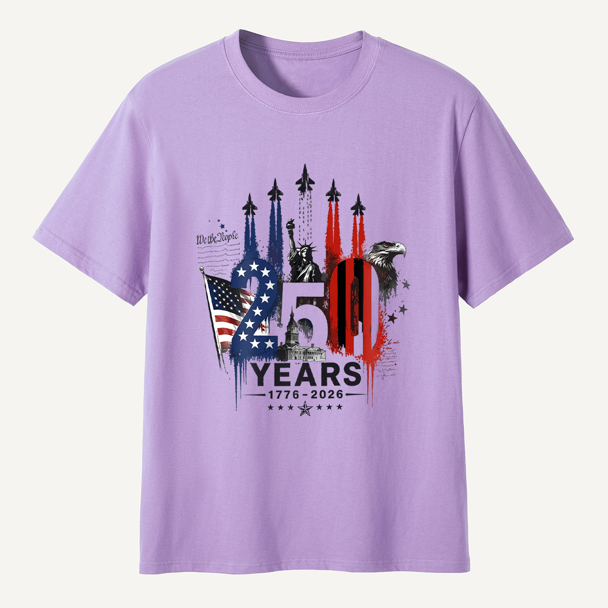 250 Years 1776‑2026 Statue of Liberty Eagle Flag T‑Shirt