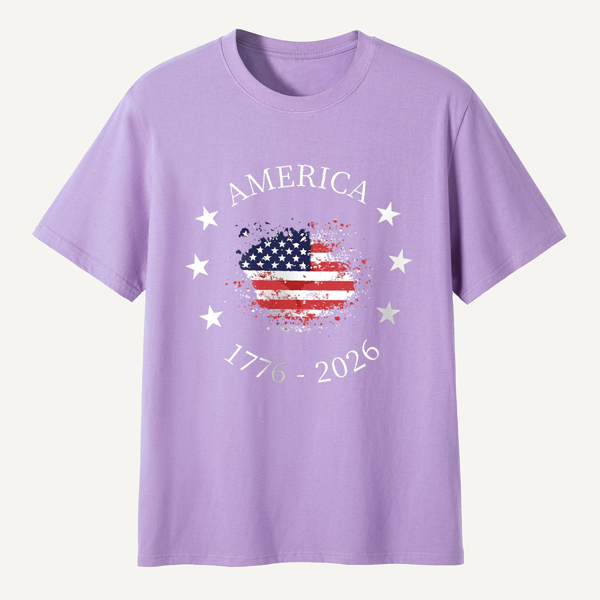 America 1776–2026 Stars Circle Flag T‑Shirt