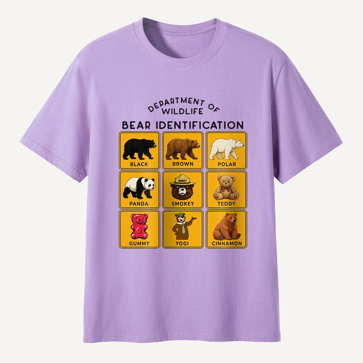 Department of Wildlife Bear Identification T-Shirt