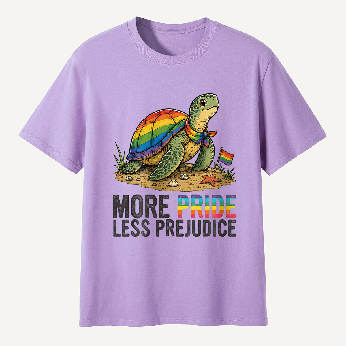 More Pride Less Prejudice Turtle T-Shirt