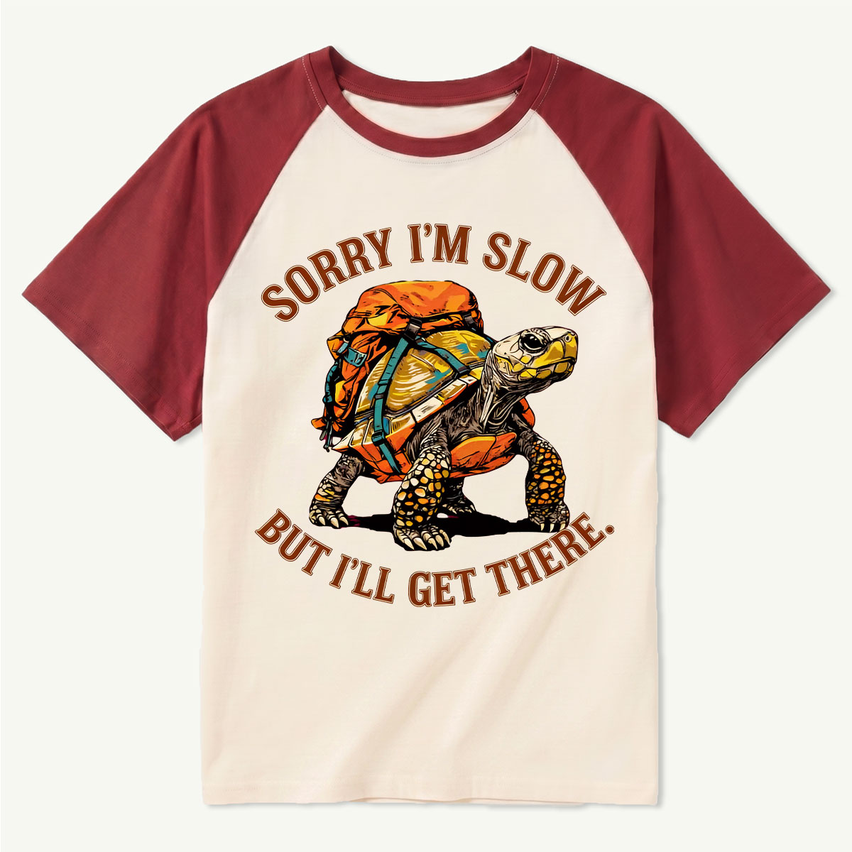 Sorry I'm Slow But I'll Get There Turtle Backpacker T-Shirt