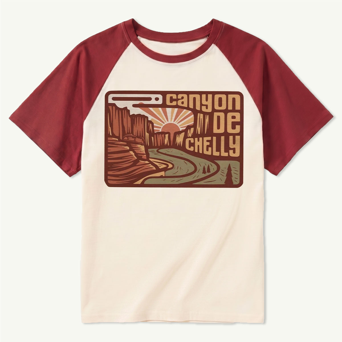 Canyon de Chelly National Monument Tee Cotton Classic Raglan T-Shirt