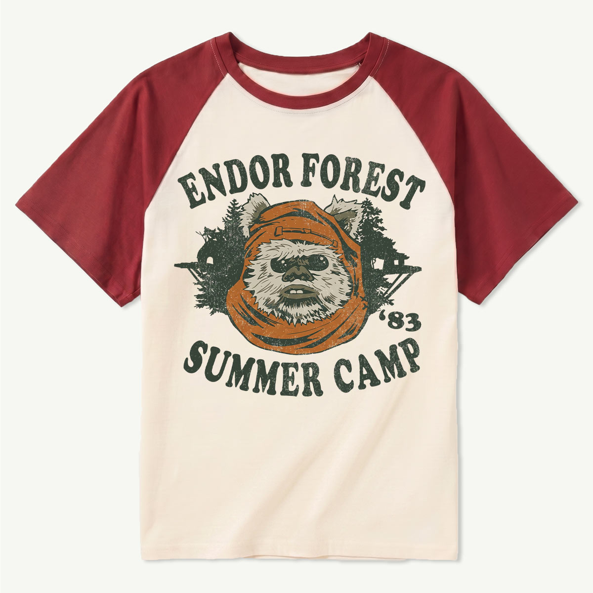 Galactic Forest Summer Camp Raglan T-Shirt