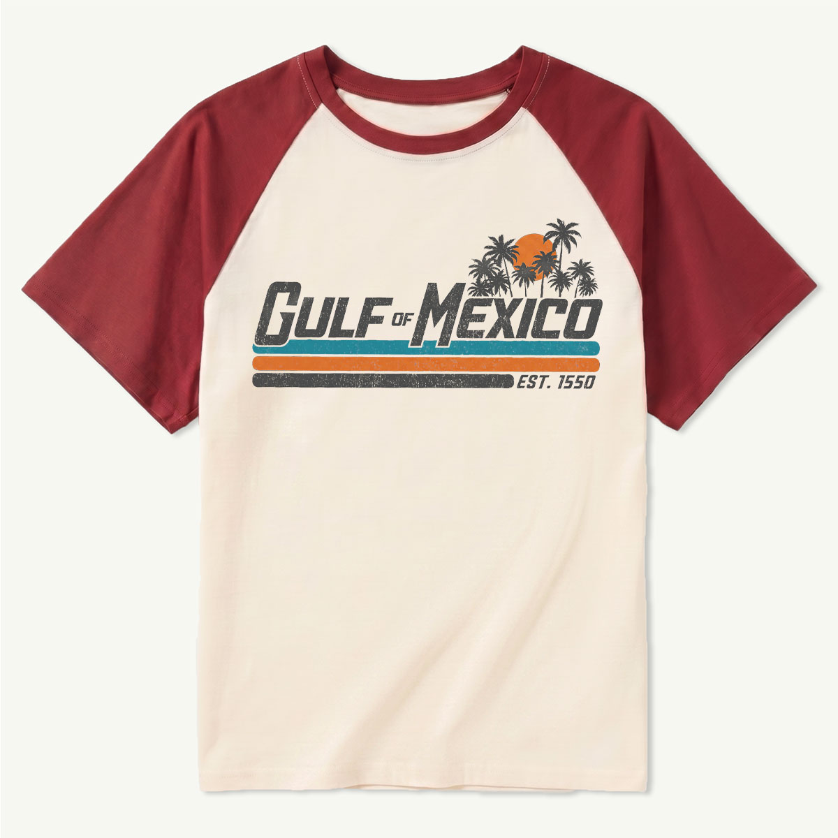 Gulf of Mexico Retro Stripe Raglan T-Shirt
