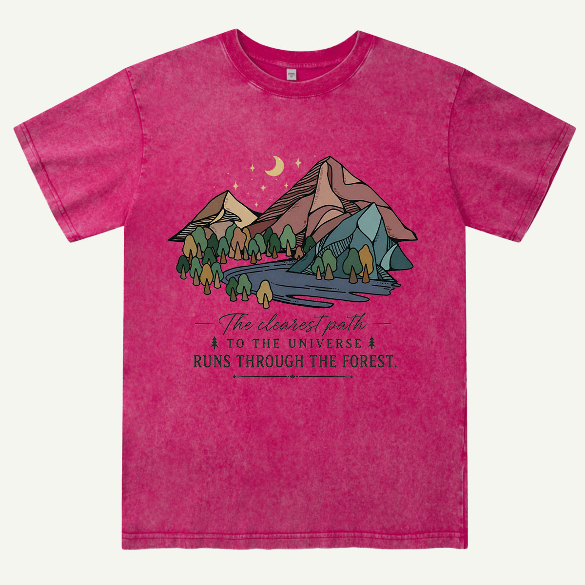 Mountain Forest Adventure Washed T-Shirt