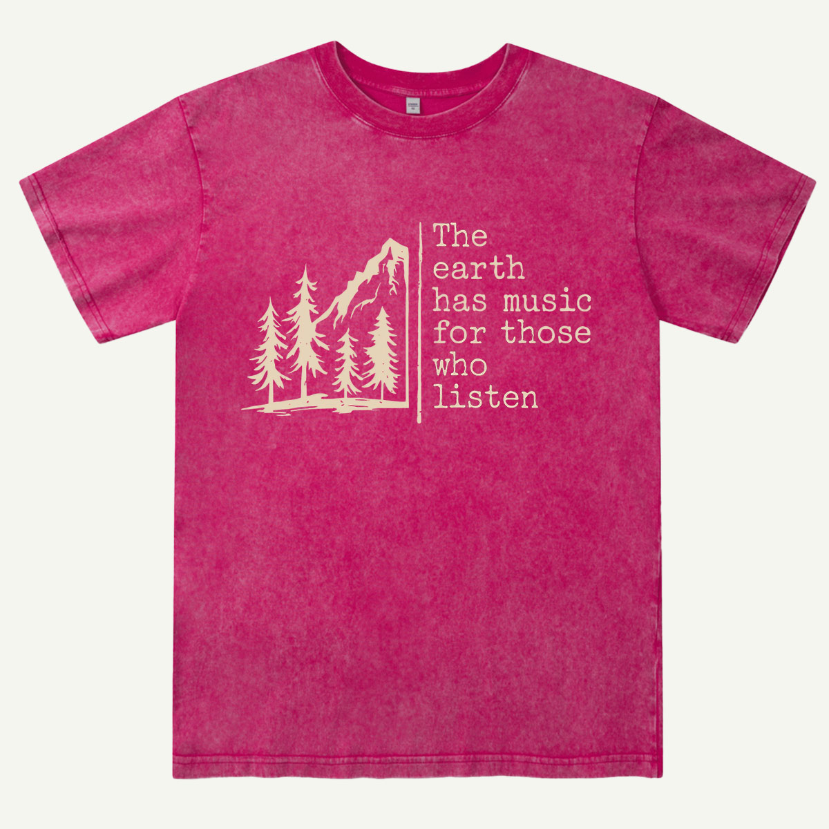 The Earth Has Music Raglan Washed T-Shirt