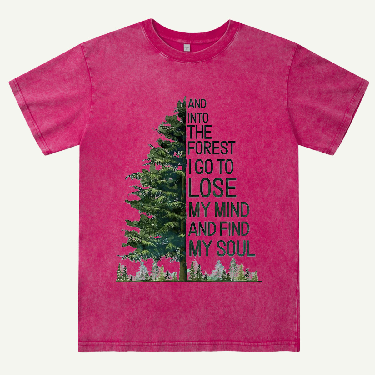 Tree Outdoor Hiking Adventure Forest Nature Washed T-Shirt