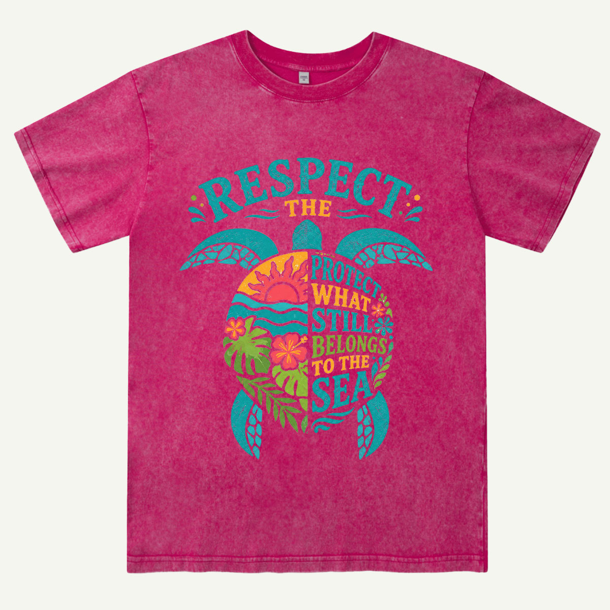 Ocean Conservation Sea Turtle Washed T-Shirt