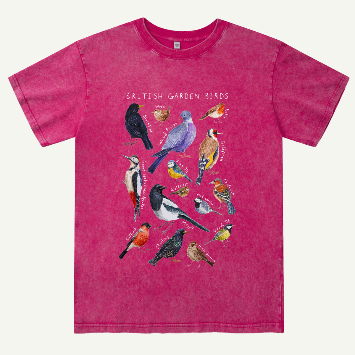Botanical Garden Birds Wildlife Birdwatching Washed T-Shirt