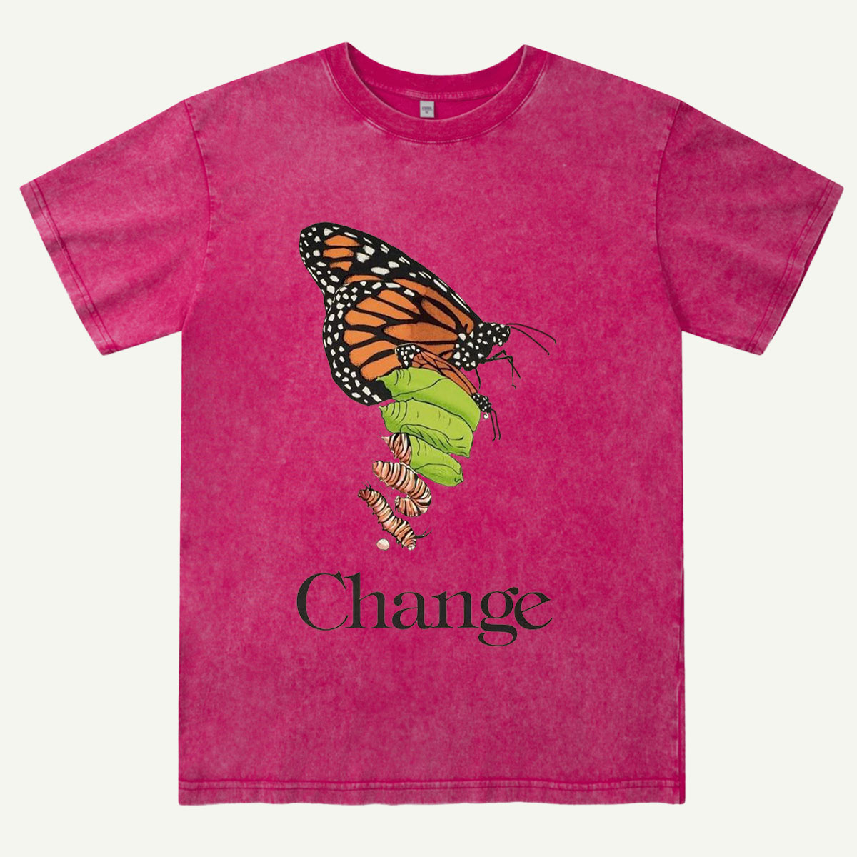 Butterfly Transformation Nature Washed T-Shirt