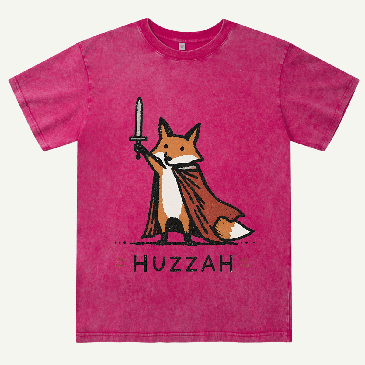 Huzzah Fox Knight Washed T-Shirt
