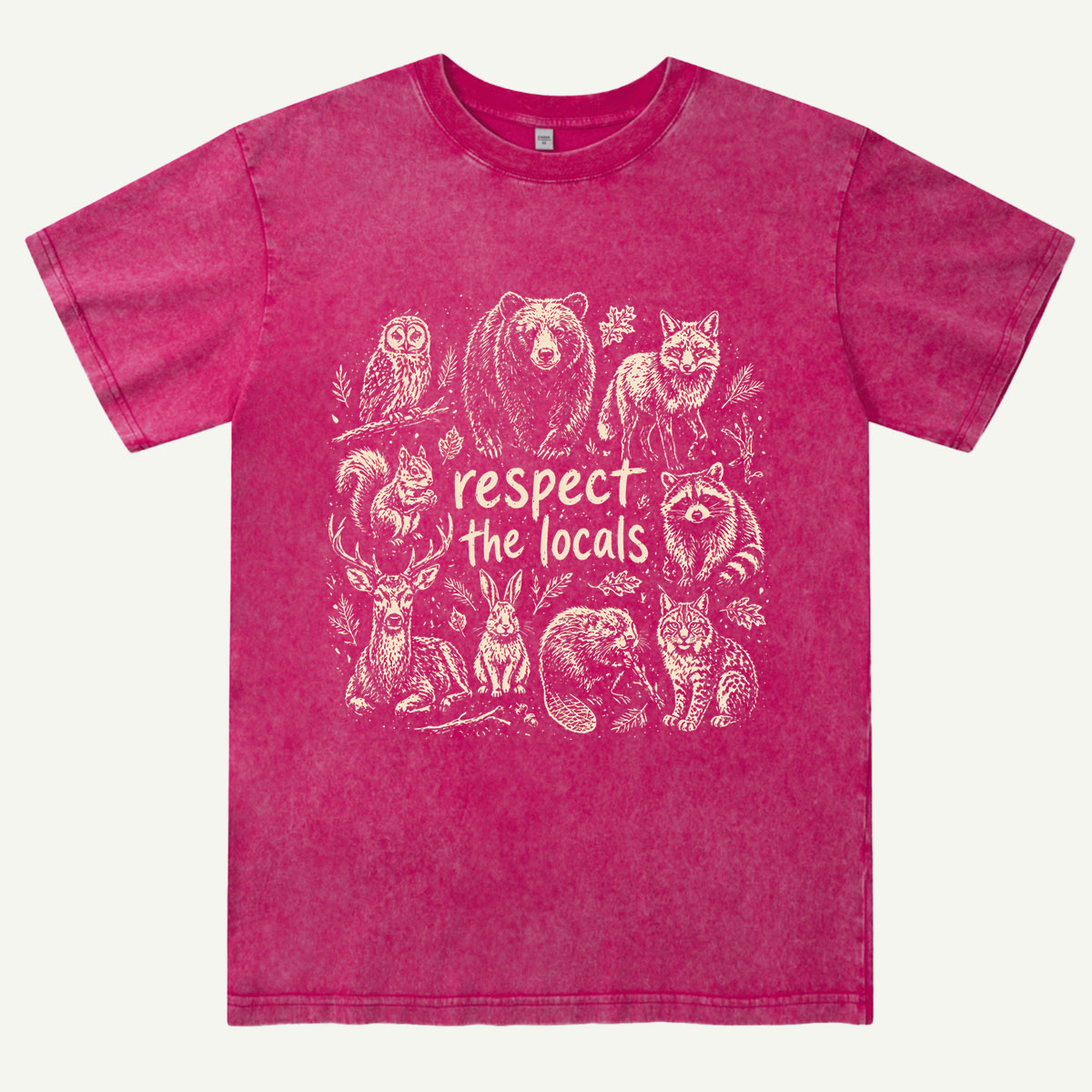 Woodland Wildlife Washed T-Shirt