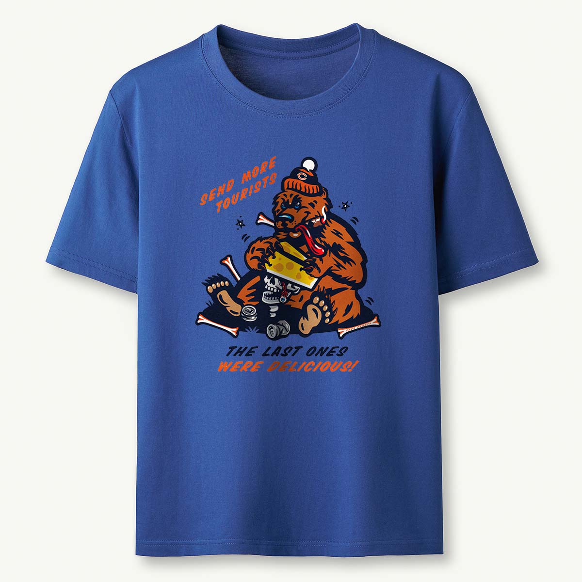 Send More Tourists Vintage Funny Bear T-Shirt