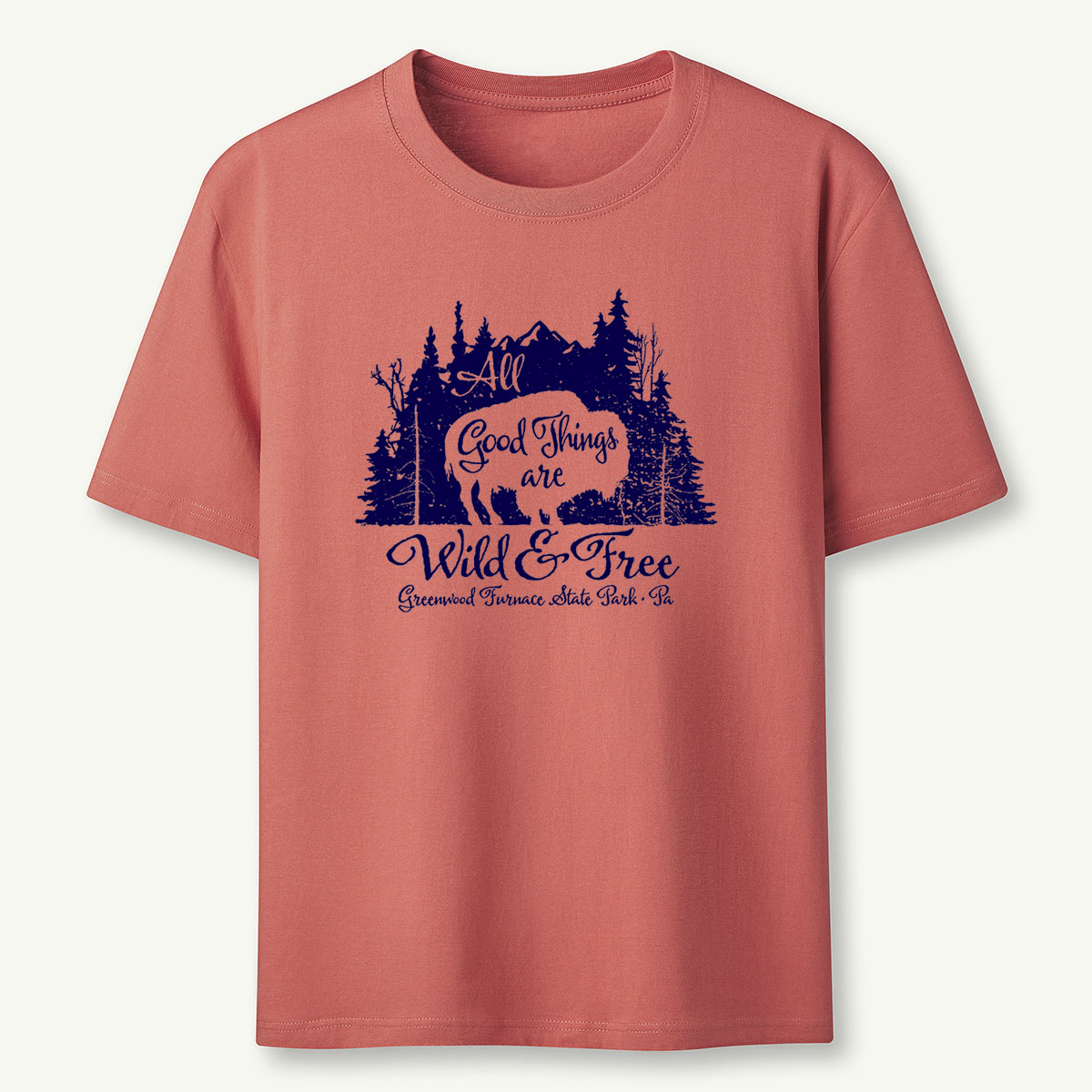 Wild & Free Bison Tee Cotton Classic T-Shirt