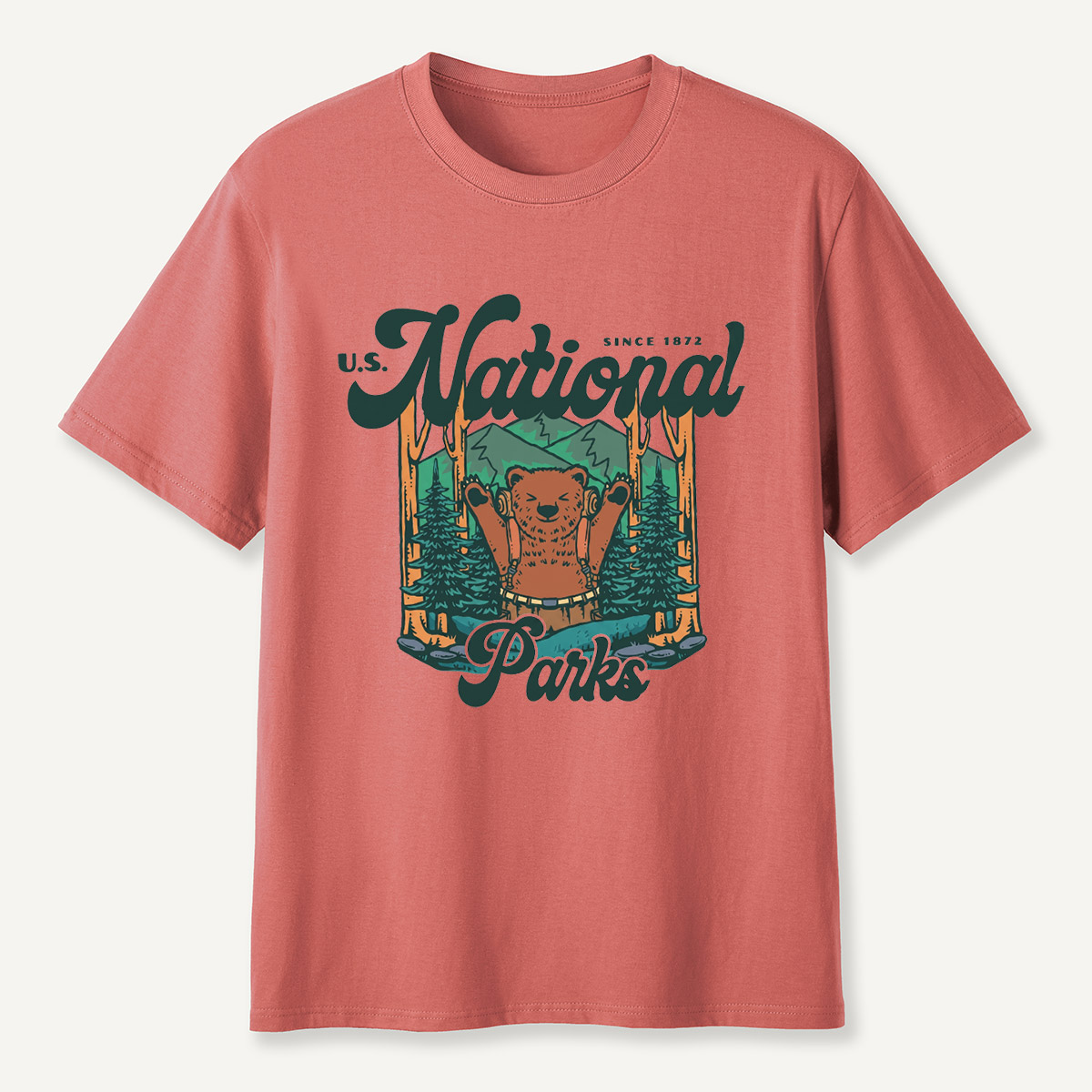 U.S. National Parks Camping Park Ranger Environmental T-Shirt