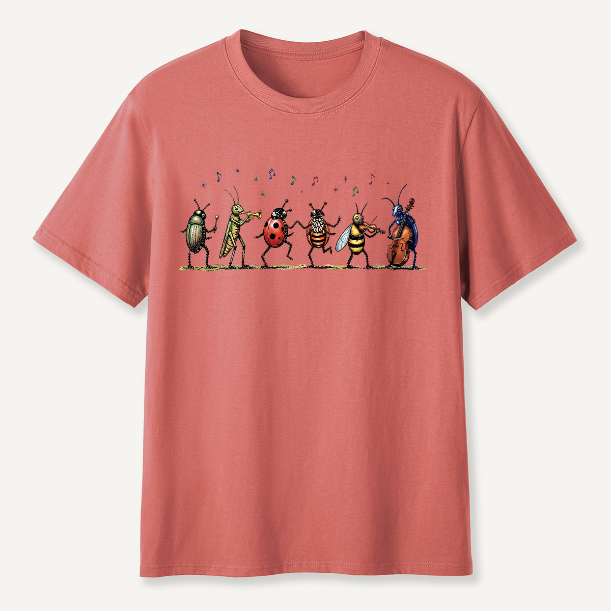 Vintage Insect Music Musical Bugs T-Shirt